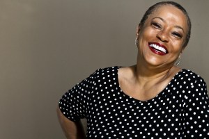 Sherry Profile - Black and white dress